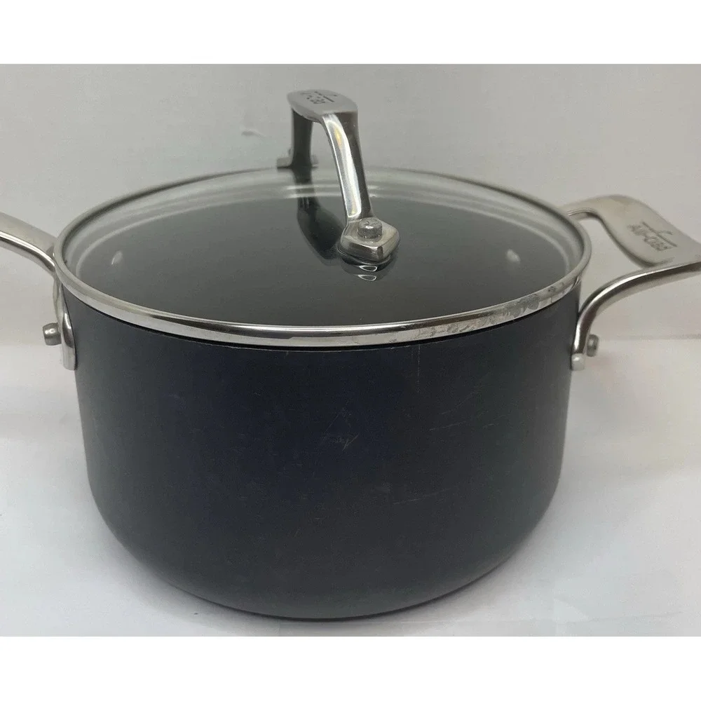 All-Clad 2.5 Qt Hard Anodized Aluminum Nonstick Sauce Pan & Tempered Glass Lid